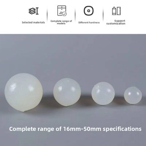 Bola de <span class=keywords><strong>Poliuretano</strong></span> Rígido (PUR) Blanca Sólida de 25mm a Bajo Precio para Vibración, Disponible en 16mm, 18mm, 20mm, 22mm, 28mm, 30mm, 32mm, 35mm, 40mm, 45mm, 50mm - Product Image 3