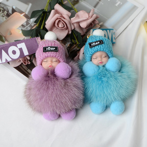 Vente en gros de <span class=keywords><strong>porte</strong></span>-<span class=keywords><strong>clés</strong></span> en fourrure de renard <span class=keywords><strong>kawaii</strong></span>, pendentif mignon, poupée bébé endormie, accessoires en peluche, <span class=keywords><strong>porte</strong></span>-<span class=keywords><strong>clés</strong></span> de voiture, pompon, <span class=keywords><strong>porte</strong></span>-<span class=keywords><strong>clés</strong></span> bébé - Product Image 4