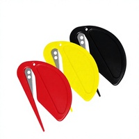Ouvre-lettre manuel en plastique, mini ouvre-enveloppe, couteau utilitaire pour couper le papier, coupe-corde et outil d'ouverture de colis