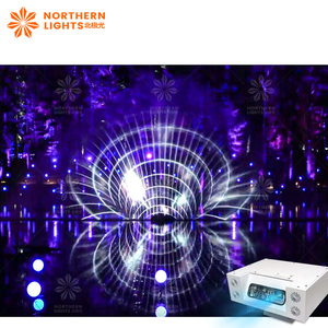 Northern Lights Lake Fuente musical Pantalla de agua Show Película <span class=keywords><strong>Niebla</strong></span> Pantalla Proyección Mapeo 3D con sistema - Product Image 3