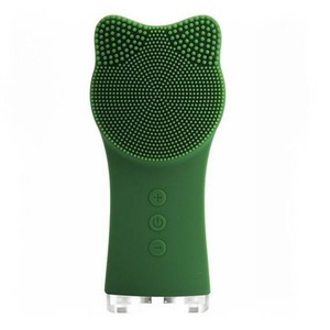 <b>Mini</b> Silicone Facial Cleansing Brush <b>Vibration</b> Face Scrubber Deep Cleansing Cat-ear-shaped Cleaning Brushes - Product Image 2