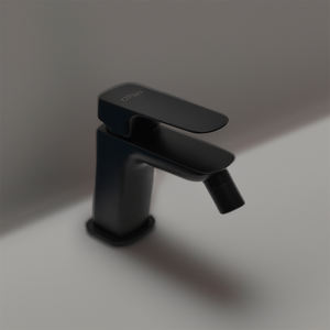 Nove Single-Lever <b>Bidet</b> Mixer Black Without Waste Functional Turning Tool - Product Image 3
