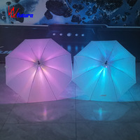 Parapluie blanc lumineux Offre Spéciale futuriste LED accessoires de danse de scène avec ensembles de COSPLAY de lampe de poche