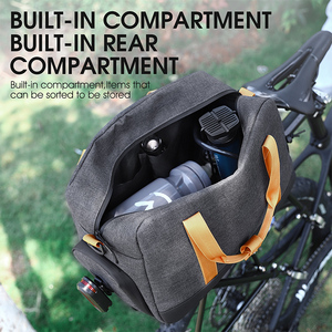 WEST BIKING 3 en 1 sac de <span class=keywords><strong>porte</strong></span>-<span class=keywords><strong>vélo</strong></span> à usage Multiple, capacité plus grande de 8,3 l, résistance à l'eau, Design de feu arrière suspendu, sac de <span class=keywords><strong>porte</strong></span>-<span class=keywords><strong>vélo</strong></span> - Product Image 4