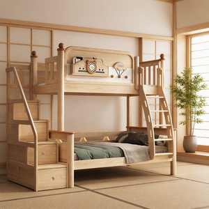 <span class=keywords><strong>Letto</strong></span> a Castello in Legno Massello <span class=keywords><strong>con</strong></span> Scala e <span class=keywords><strong>Sponde</strong></span> a Doghe per Camere da <span class=keywords><strong>Letto</strong></span> Piccole e Appartamenti - Product Image 4