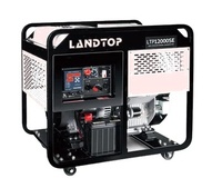 LANDTOP portable 3kw 5kw 7kw 7.5kva 10kva puissance 220v Auto Start dynamo essence moteur générateur avec poignée et roue