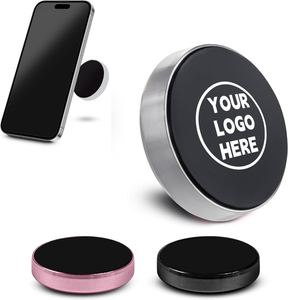 Support de téléphone magnétique plat argenté pour tableau de bord de voiture, mur, camion. Kit de fixation magnétique universel pour iPad à coller au mur - Product Image 1