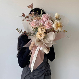 Bán buôn 80gsm Quà Tặng Hoa bó hoa giấy gói phong cách mới lót mô sữa biểu tượng tùy chỉnh Giấy nướng để đóng gói - Product Image 4