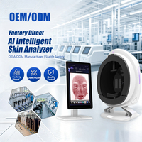 OEM ODM Yapay Zeka Destekli Cilt Analiz Cihazı 8 Spektrumlu Yüz ve Baş Cilt Tarayıcısı 36MP Kamera WiFi/Bluetooth Güzellik Salonları için