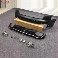 Pare-chocs arrière style RS4 avec diffuseur et embouts d'échappement pour Audi A4 S4 B9 2017 2018 2019