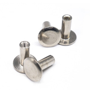 Rivets en acier inoxydable personnalisés avec tête plate, filetage <span class=keywords><strong>semi</strong></span>-creux, pour connecter en toute sécurité des plaques fines ou des tuyaux - Product Image 6