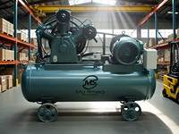 Compresseur d'air marin à piston haute pression 30 bar PET soufflant alternatif lubrifié à courant alternatif avec moteur essentiel