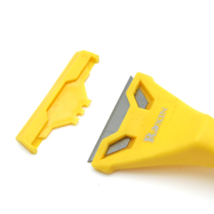 Rx38199 An Toàn Frosted Nhựa <span class=keywords><strong>Scraper</strong></span> Với 1PC Lưỡi Thép Thực Tế Bền Làm Sạch Công Cụ Cho Sticker Glum Cửa Sổ Sàn Bẩn - Product Image 3
