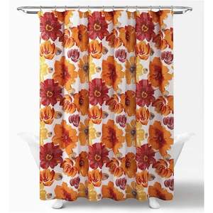 Leah Bohemian Floral <b>Shower</b> <b>Curtain</b> <b>Yellow</b> Gray Watercolor Botanical PVC 3D Design Home Decor Bathroom <b>Shower</b> <b>Curtains</b> in Stock - Product Image 1