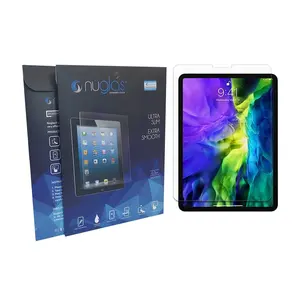 Nuglas Factory pelindung layar kaca Tempered, pelindung layar kaca Tempered bening tinggi 9H untuk ipad air 6 10.9 inci untuk ipad pro 11