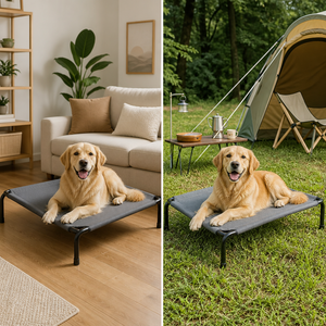 Lit pour chien ZT en maille respirante surélevé, grand lit pour chien d'extérieur anti-humidité - Product Image 6