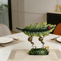 Petit support pour fourmis en métal Art Déco pour la décoration de table de bureau à Pâques
