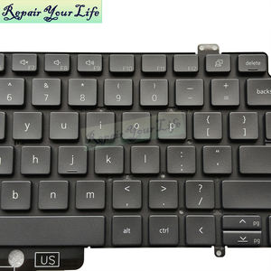 Клавиатура с подсветкой для ноутбука Dell Latitude 7410 <span class=keywords><strong>2</strong></span>-в-1, клавиатура с 7410 подсветкой 0HKFGH, новая черная без рамки - Product Image 3