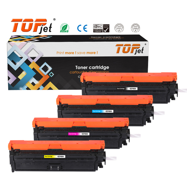Topjet CE260A CE270A CE740A CF320A CF450A 655A CF360A CF320A CE400A CE264X CF210A CE340A CE250A Color Toner Cartridge for HP
