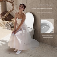 WC intelligent à poser au sol avec siège chauffant, télécommande, fonction lavage et séchage, WC électrique moderne monobloc pour maison, hôtel, villa