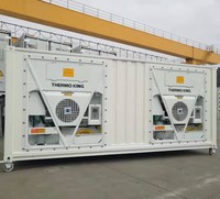 Unidad de Refrigeración Thermoking en el Lateral, Enfriamiento Rápido con Múltiples Unidades de Refrigeración, Contenedor Refrigerado Personalizado en Venta