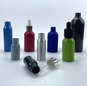 Bouteille en métal sans Bpa personnalisée 50ml 60ml 100ml 150ml 200ml 250ml 350ml, bouteille compte-gouttes d'<span class=keywords><strong>huile</strong></span> essentielle vide Mini bouteille en aluminium - Product Image 3