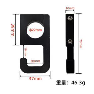 No Drill Aluminum Alloy Handlebar <b>Hook</b> 73mm Universal Motorcycle Electric Vehicle Grab <b>Hook</b> Silver Red Black Blue - Product Image 4