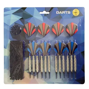 12 Packs Soft tip Darts Set 18g,100 Extra Tips+12 Extra Flights Pro Plastic Dart for Electronic Dartboard