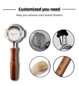 Cestello Portafiltro Bottomless OEM in Acciaio Inox 304 da 58mm per Caffè Espresso, Personalizzabile con Logo - Product Image 4