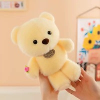 Nouvelle peluche ours de 8 pouces pour mariage, en peluche courte avec rembourrage en coton PP, pour les 7-14 ans, poupée à câliner, cadeau, vente en gros