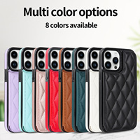 Étui portefeuille de luxe en cuir PU pour iPhone 18 17 16 Pro Max avec porte-cartes, coque antichoc professionnelle