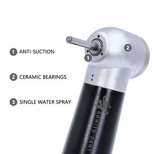 Kleurrijke Tandheelkundige Handstuk Hoge Snelheid Max1 Drukknop Tandheelkundige Luchtturbine Anti-Zuiging Handstuk Enkele Water Spray 2/4 Gaten - Product Image 4