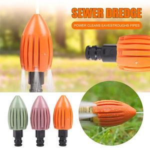 Boquilla de limpieza de desagües para el hogar al por mayor, limpiador de tuberías de drenaje de techo para manguera de jardín, agua para limpieza de desagües - Product Image 5