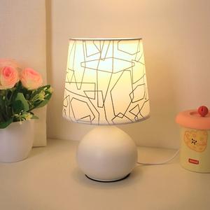 Produsen lampu meja kain kamar tidur Modern Nordic LED siang hari CRI tinggi 90 garansi 2 tahun lampu malam Desktop lintas batas - Product Image 3