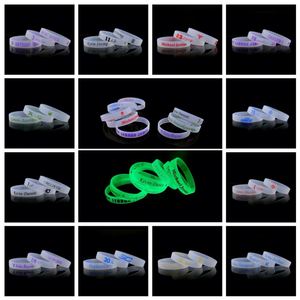 สายรัดข้อมือกีฬา สายรัดข้อมือซิลิโคนเรืองแสง สายรัดข้อมือเรืองแสงแบบกำหนดเอง ข้อความและโลโก้แบบกำหนดเอง สายรัดข้อมือของขวัญ - Product Image 3