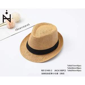 Chapeau Panama Angelina en herbe naturelle 56-58 cm unisexe pour l'été et la plage - Product Image 3