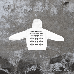 Sudadera con Capucha Extra Grande Personalizada con Bordado, Estilo Urbano, Color Blanco, con Cierre, para Hombre, Holgada e Informal, Novedad 2026 - Product Image 3