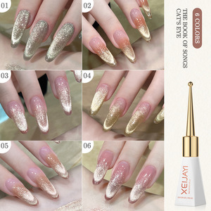 Toptan popüler kedi gözü <span class=keywords><strong>Cyber</strong></span> UV Nail Art lehçe jel özel LED jel Salon kullanımı için uzun ömürlü şişe ambalaj - Product Image 5