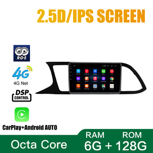 Radio para Auto Seat <span class=keywords><strong>Leon</strong></span> <span class=keywords><strong>2018</strong></span> LHD UV NEGRO 2Din Octa Core, Estéreo para Auto con DVD, GPS, Navegador, Reproductor Multimedia, Android Auto, Carplay - Product Image 5