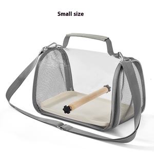 Ransel burung penutup kancing plastik padat modis portabel luar ruangan kecil matahari Cockatiel untuk kadal burung beo - Product Image 6