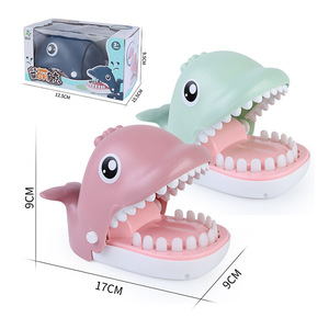 Gaole Jouet à main drôle de morsure de <span class=keywords><strong>crocodile</strong></span> Dents en plastique pour le bout des doigts pour l'interaction parent-enfant Décompression de fête - Product Image 5