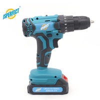 Perceuse sans fil JSPERFECT 10 mm avec moteur à balais, kit de perceuse à batterie pour la réparation domestique et l'utilisation professionnelle