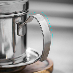 Cafetera Vietnamita de Acero Inoxidable, Filtro Phin de 8 oz, Prensa Francesa Pequeña, Taza Portátil, Herramientas para Preparar Café Vietnamita - Product Image 5