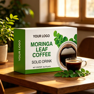 Café Negro Instantáneo con Hojas de Moringa Naturales, Sabor Chocolate, Suplemento Herbal <span class=keywords><strong>para</strong></span> <span class=keywords><strong>el</strong></span> Bienestar Corporal, Personalizable OEM - Product Image 6