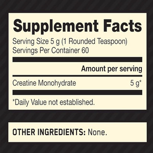 Creatina Monohidratada Micronizada OEM en Polvo, Sin Sabor, 60 Porciones, 300 Gramos - Product Image 2