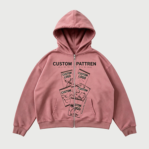Ropa Urbana, Sudaderas con Estampado de Dibujos Animados, Sudaderas Extra Grandes de Forro Polar para Hombre, Sudadera con Bolsillo y Cremallera Personalizada - Product Image 1