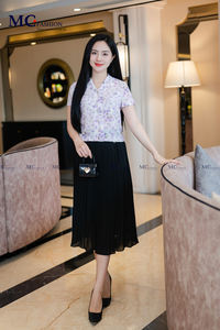 Camisa básica TA1522 de moda de oficina para mujer, camisa básica de manga corta de retención de buena forma estándar de alta moda - Product Image 5