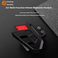   Casque de moto avec interphone, puce 5.0, équipement de sécurité intégral avec visière pour la conduite