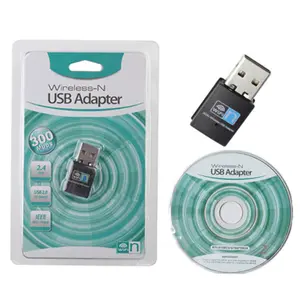 Usb Mini 300Mbps, Adaptor Wifi Nirkabel 802.11n USB Adapter Wi-fi Dongle untuk PC Laptop Komputer Desktop