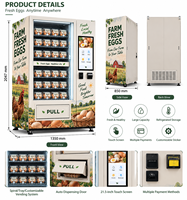 Op maat gemaakte koelkast voor koude eieren en fruit, voor boerderijbezitters, met gekoelde touchscreen-eierenkast voor kippen eieren.